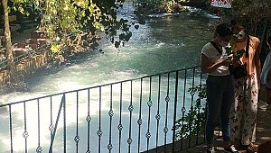 Düden’de bariyer çalışması