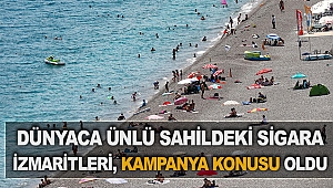Dünyaca ünlü sahildeki sigara izmaritleri, kampanya konusu oldu