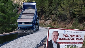 Köprülü yayla yoluna asfalt