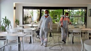 Muratpaşa'nın dezenfekte ekiplerine durmak yok