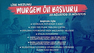 MURGEM’e ön başvuru sürüyor