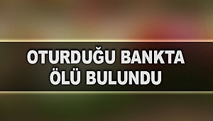 Oturduğu bankta ölü bulundu