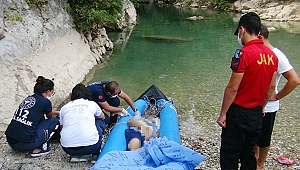 Serinlemek için girdiği kanyonda boğuldu
