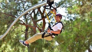 Türkiye'nin en uzun zip coasterı Kepez'de