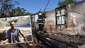 Yanan evine değil, bıldırcınlarına ağladı