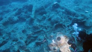 Antalya'da, Osmanlı savaş gemisi batığı bulundu