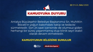 Böcek'in sağlık durumu stabil