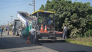 Büyükşehir’in yol çalışması sürüyor