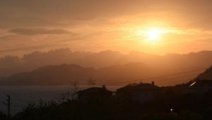 Demre'de gün batımı güzelliği