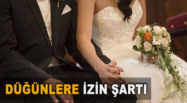 Düğünlere izin şartı