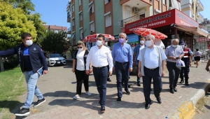 Esnafa maske ve mesafe teşekkürü