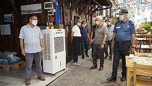 Finike'de Covid-19 denetimi