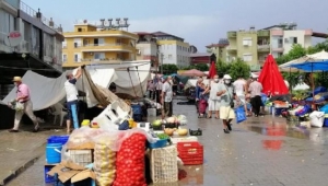 Gazipaşa'da sağanak etkili oldu
