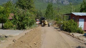 Hacıosmanlar-Bozdoğan grup yolu asfalta hazırlanıyor 