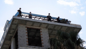 İnşaat işçileri eylem yaptı