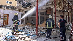 İşyerindeki tadilatta yangın