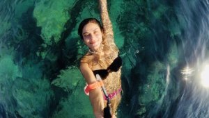 Oyuncu İpek Bağrıaçık'ın su altı tutkusu