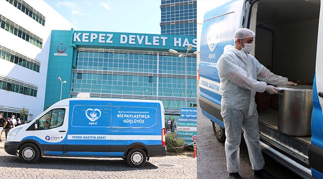 Sağlık çalışanlarına aşure ikramı