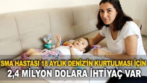 SMA hastası Deniz'in kurtulması için 2,4 milyon dolara ihtiyaç var