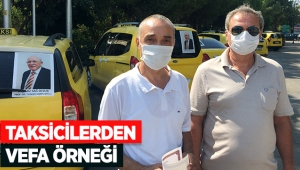 Taksicilerden vefa örneği