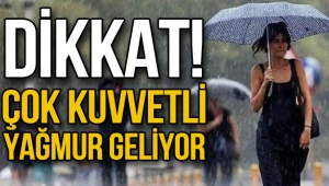 Yağmur geliyor,  hava sıcaklığı 9  derece düşüyor