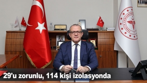 29'u zorunlu, 114 kişi izolasyonda