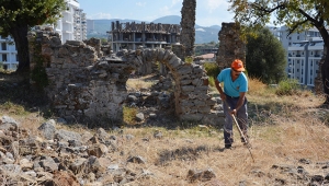 Alanya'da Naula Antik Kenti temizleniyor