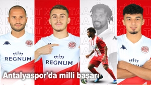 Antalyaspor'da milli başarı