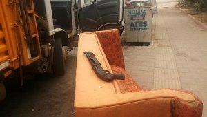 Çöpte pompalı tüfek bulundu