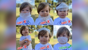  Minik Aras'tan, maske uyarısı