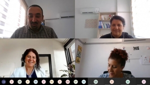 Öğrencileri ile online tanıştı