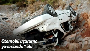 Otomobil uçuruma yuvarlandı: 1 ölü