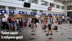 Turist sayısı 3 milyonu geçti
