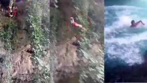  Yasağa rağmen suya atlıyorlar