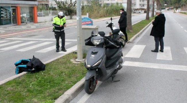 Motosikletli kuryeler çarpıştı: 1 yaralı