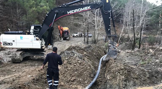 Manavgat Sağırin'e yeni içme suyu hattı