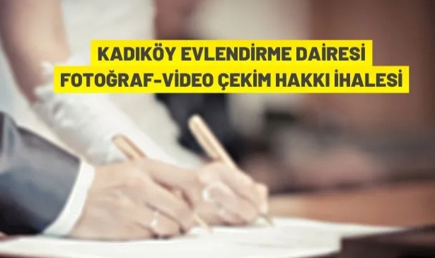 Kadıköy Evlendirme Dairesi fotoğraf-video çekim hakkı kiraya veriliyor