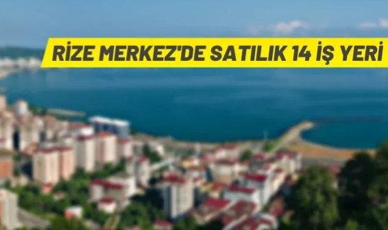 TOKİ Rize Merkez'de iş yeri satışı yapacak