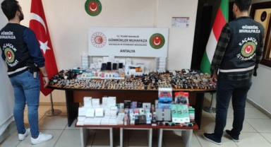 Antalya'da 1 milyon 526 bin TL'lik kaçak eşya ele geçirildi