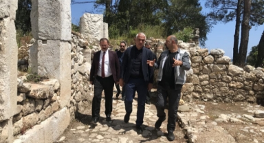 Kültür ve Turizm Bakanı Ersoy, Olympos Antik Kenti ziyaretinde konuştu: