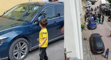 2 yaşındaki çocuk pencereden otomobilin üzerine düştü