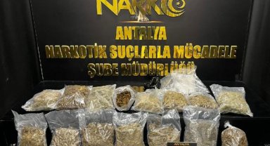 Antalya'da 8,5 kilo esrar ele geçirildi
