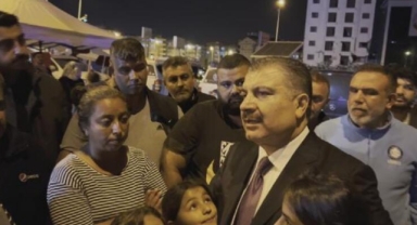 Bakan Koca çadırkentleri  ziyaret etti