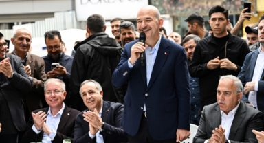 Bakan Soylu, Yeşildirek esnafıyla bir araya geldi