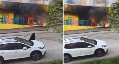 Bursa'da anaokulunda yangın