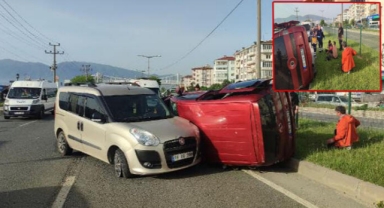 Bursa'da 'yol verme' tartışması kaza ile sonlandı; 3 yaralı