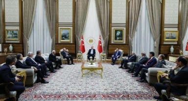 Cumhurbaşkanı Erdoğan, ittifak liderlerini kabul etti