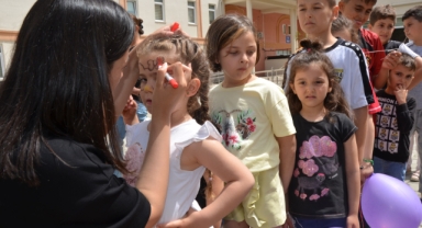 Depremzede çocuklar  için etkinlik düzenlendi