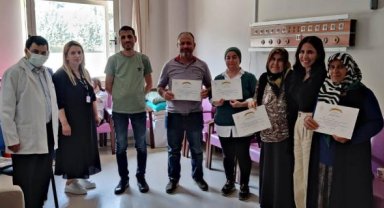 Diyabet okulu katılımcılarına belge