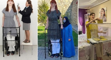 Dünyanın en uzun boylu kadını, oyunu evinde kullandı